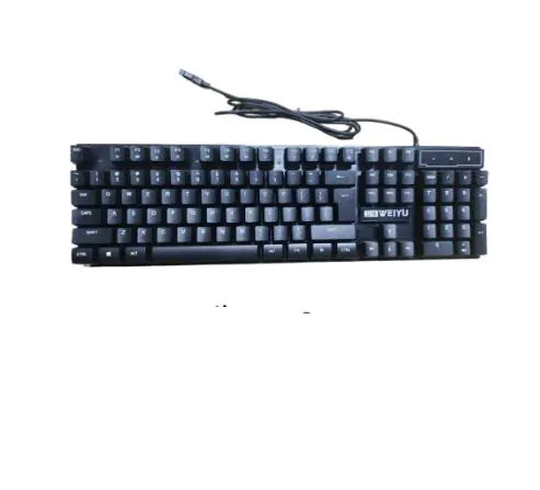 Gaming Keyboard Wired 104 Keys Ergonomic Backlight USB Keyboard for for Home Office Laptop Work GamingBlack