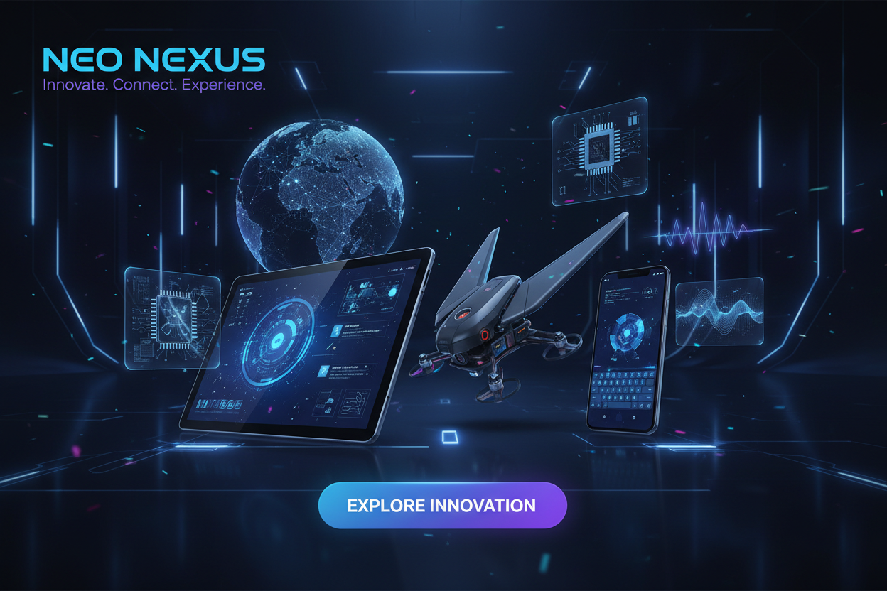 Futuristic Tech Store Hero Banner